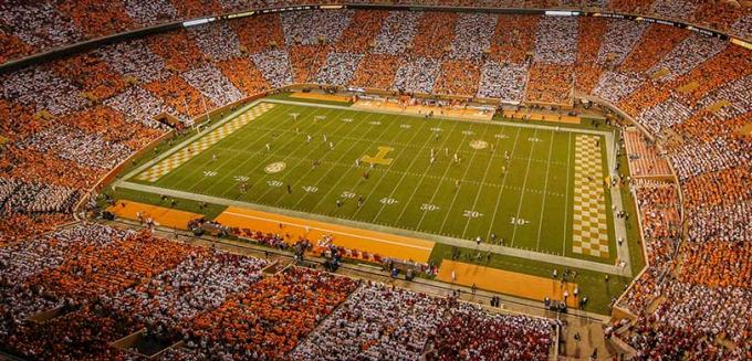 2020 Tennessee Volunteers Football Season Tickets (Includes Tickets To All Regular Season Home Games) at Neyland Stadium